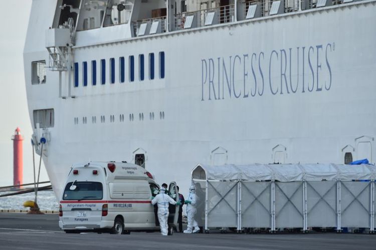 Un pasajero argentino del crucero en Japón da positivo al nuevo coronavirus