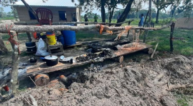 Queman rancho de una estancia en Paso Barreto