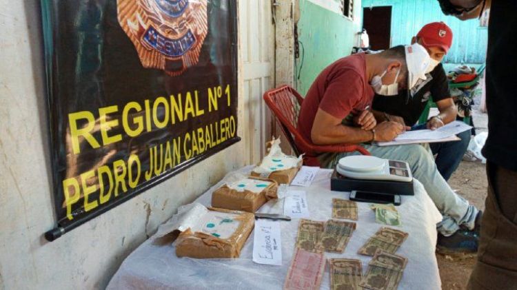 Un hombre fue detenido con más de 3 kilos de cocaína en Pedro Juan Caballero