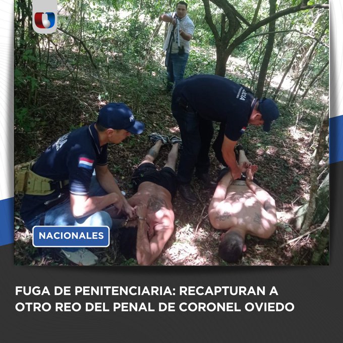 Dos fugados del penal de Coronel Oviedo aún siguen libres