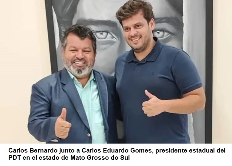 Carlos Bernardo confirma al PDT en la disputa de sucesión municipal en Ponta Porã