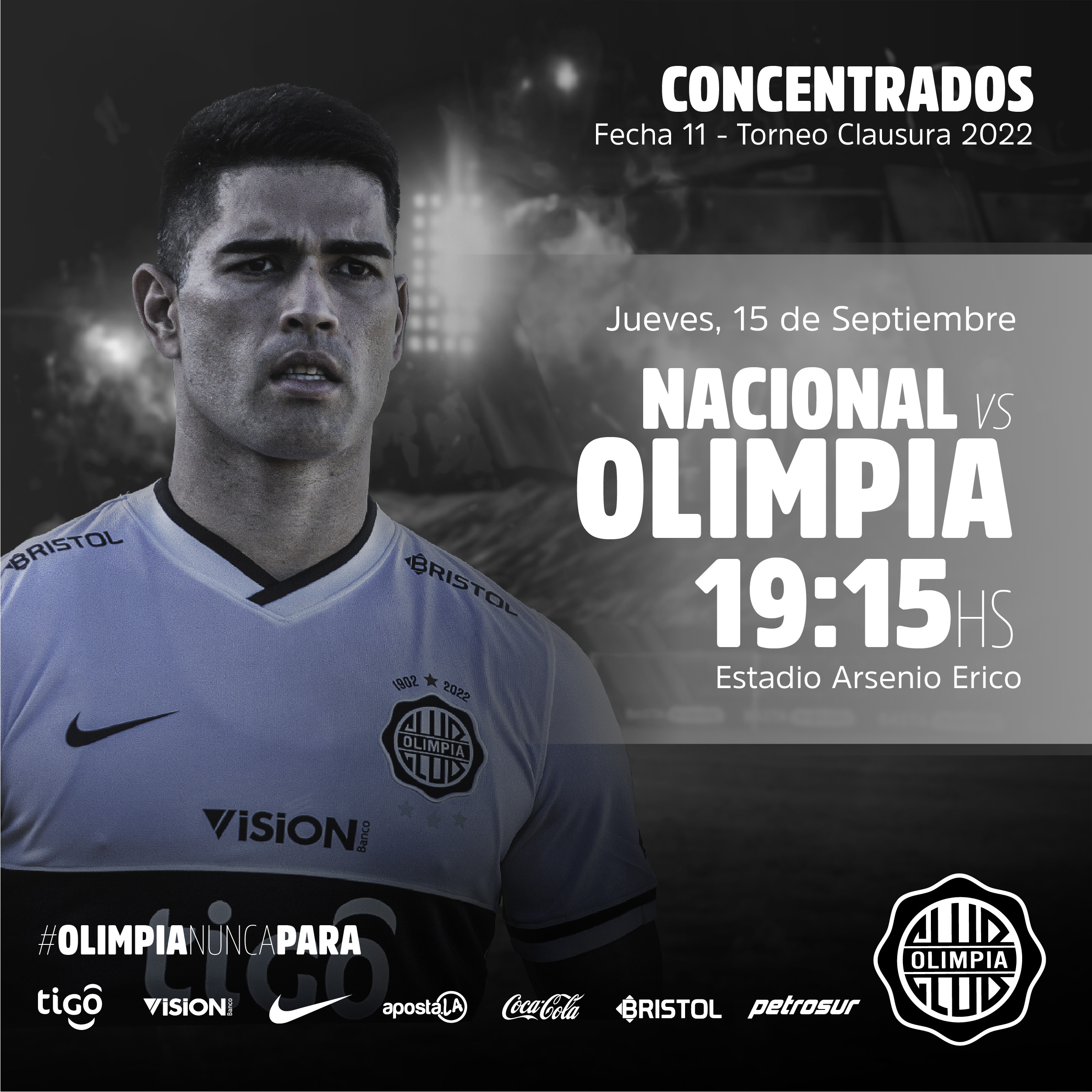 Nacional-Olimpia: Al todo o nada