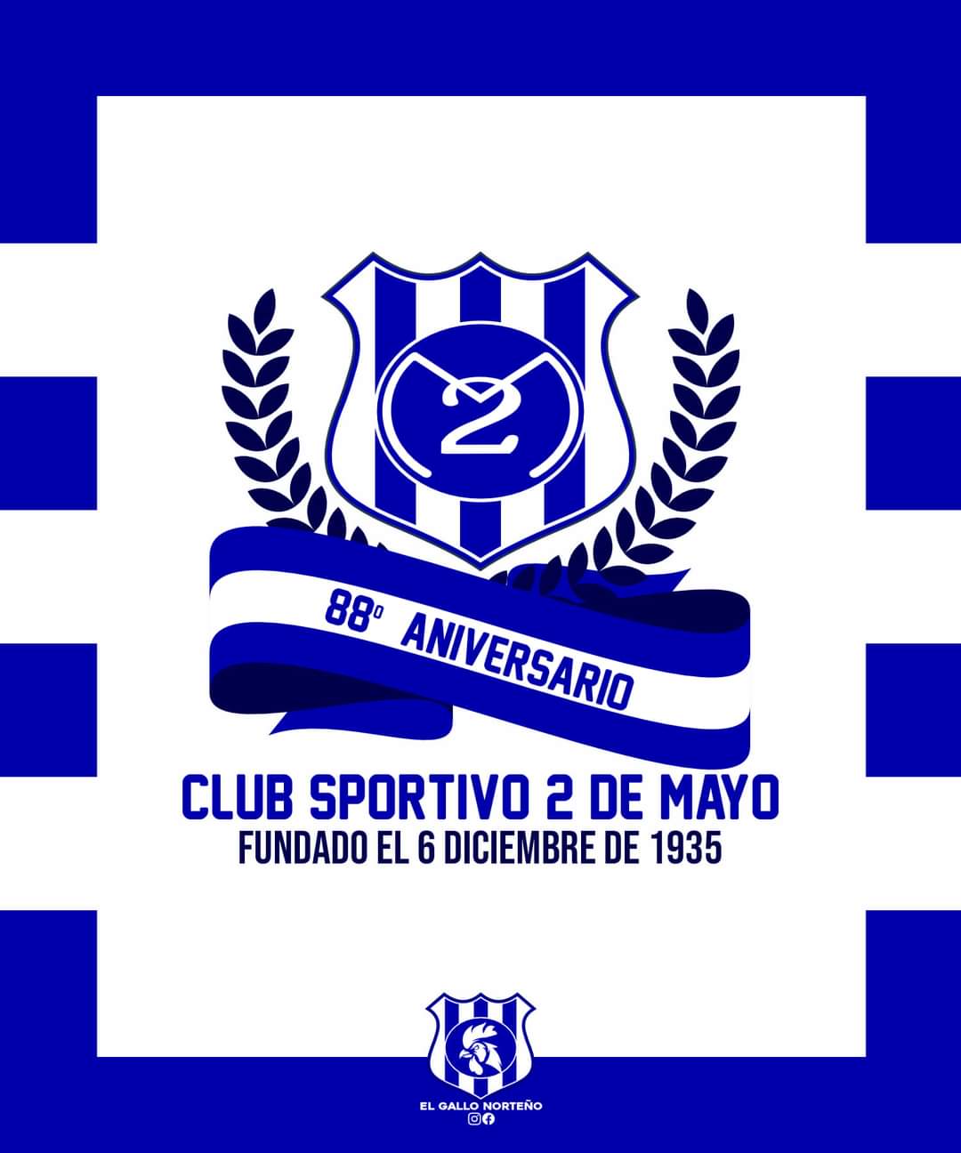 Sportivo 2 de Mayo cumple en la fecha 88 años