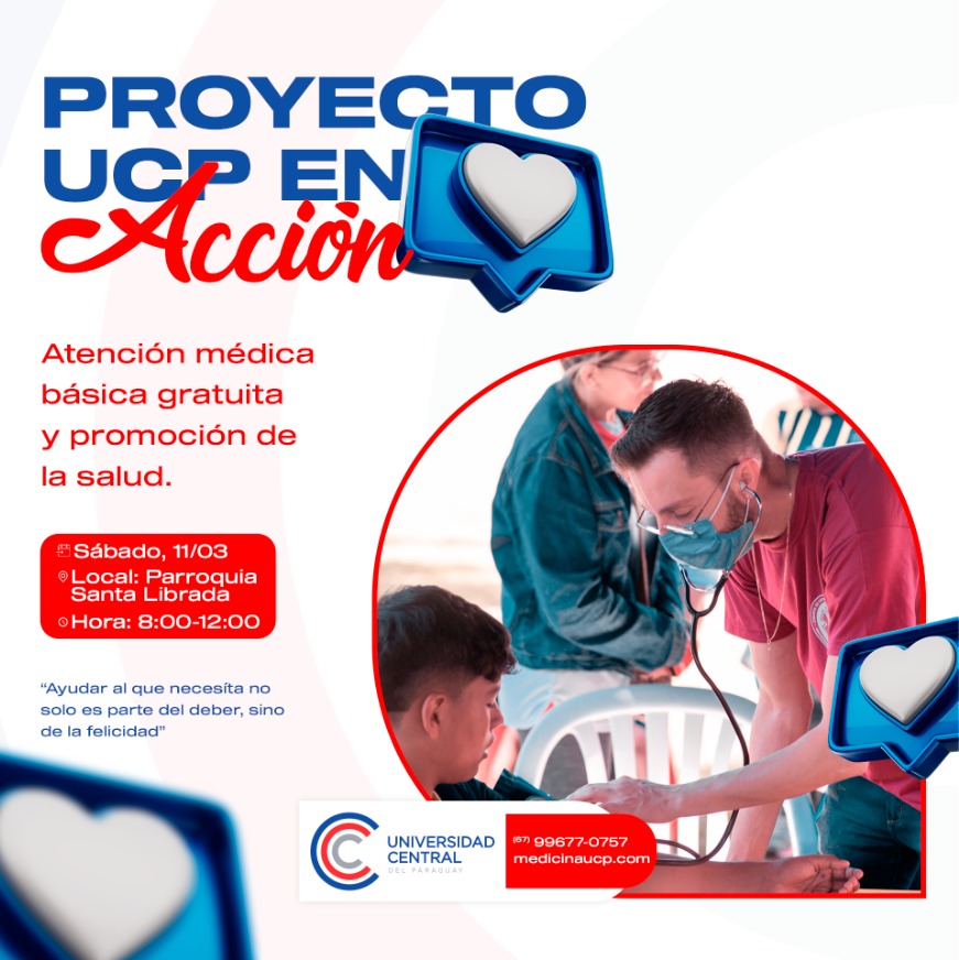 Móvil de salud de la UCP estará este sábado en el barrio Jardín Aurora