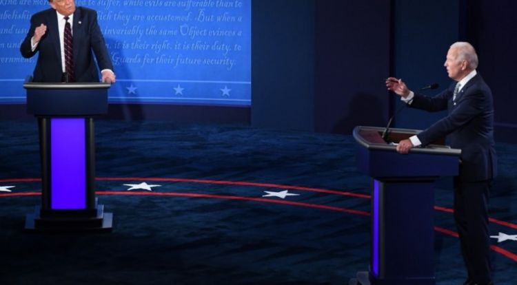 Trump llama "socialista" a Biden y éste le tacha de "mentiroso" durante debate presidencial