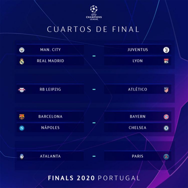 Se sortearon los cruces de cuartos de final de la Champions League: los posibles rivales de Barcelona y Real Madrid