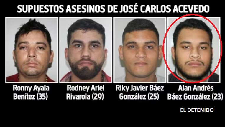 Supuesto implicado en el asesinato de José Carlos Acevedo se dio por detenido