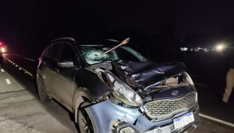 Hombre murió atropellado: pala quedó incrustada, médico iba al volante
