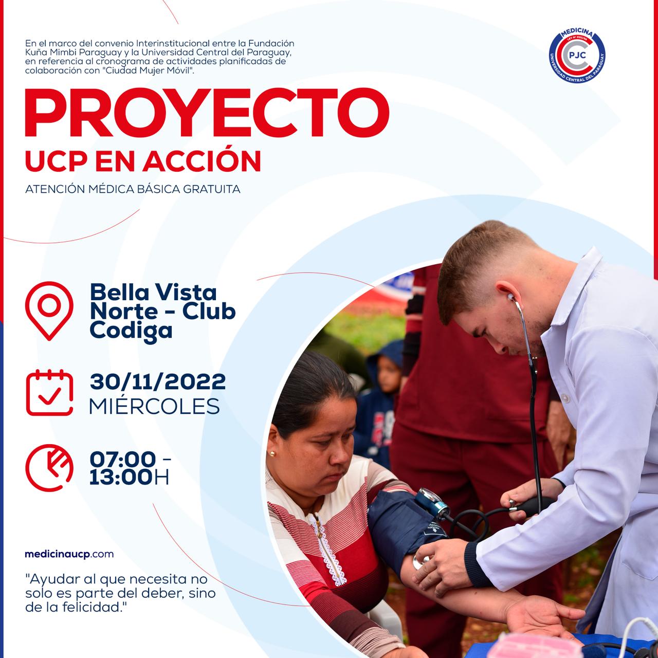 Proyecto UCP en Acción estará en Bella Vista