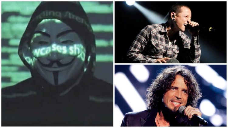 Anonymous revela que Chester Bennington y Chris Cornell habrían sido asesinados
