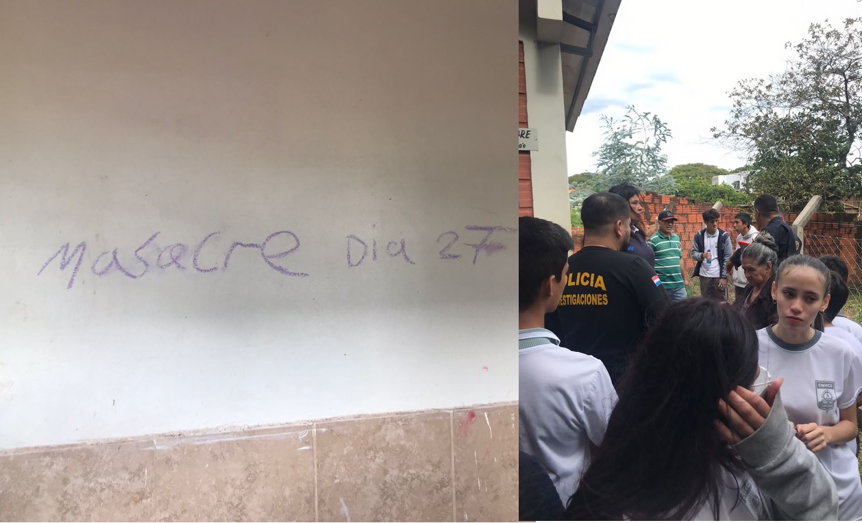 Amenaza de masacre aterroriza a estudiantes y profesores