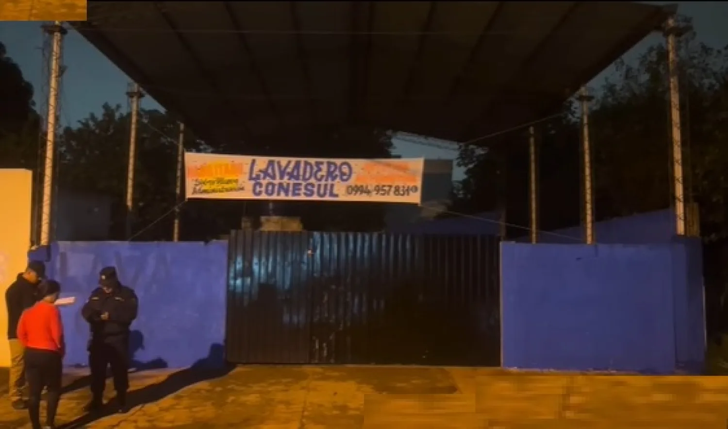 Atacan a balazos un lavadero en el barrio María Victoria y dejan una nota de amenaza: "O PIX NÃO"