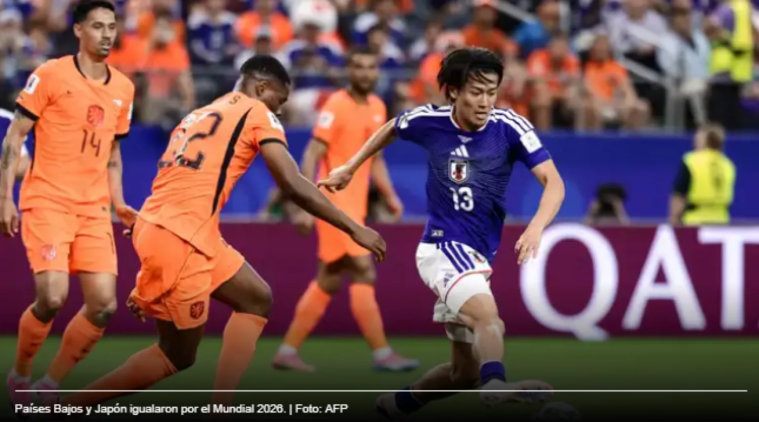 ¡Partidazo en el debut! Países Bajos (Holanda) y Japón firman un electrizante empate 2-2 en el Mundial 2026