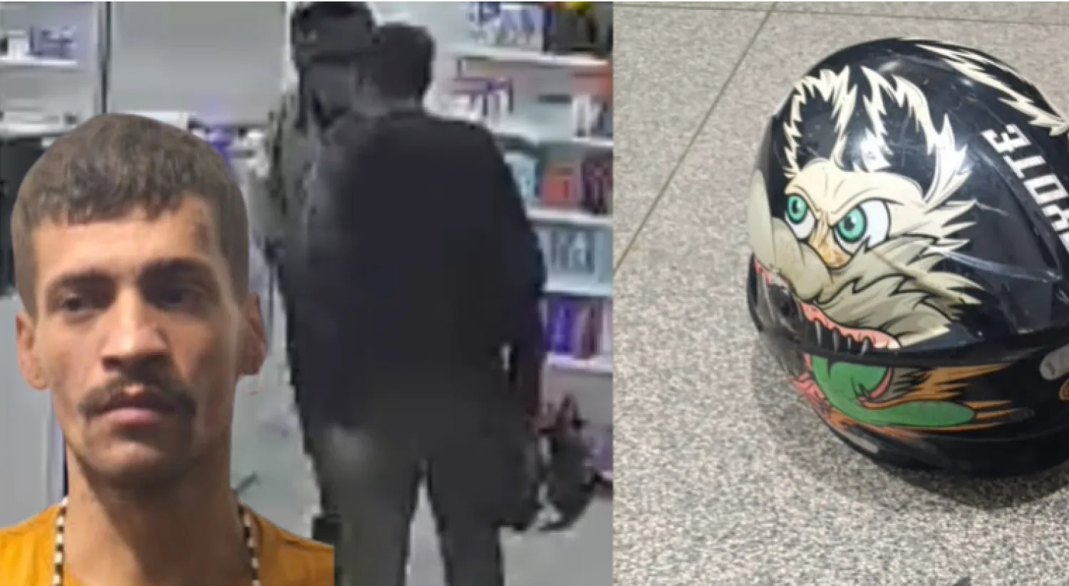 Policía militar de franco captura a sospechoso de asaltar la farmacia Hiperfarma en Ponta Porã