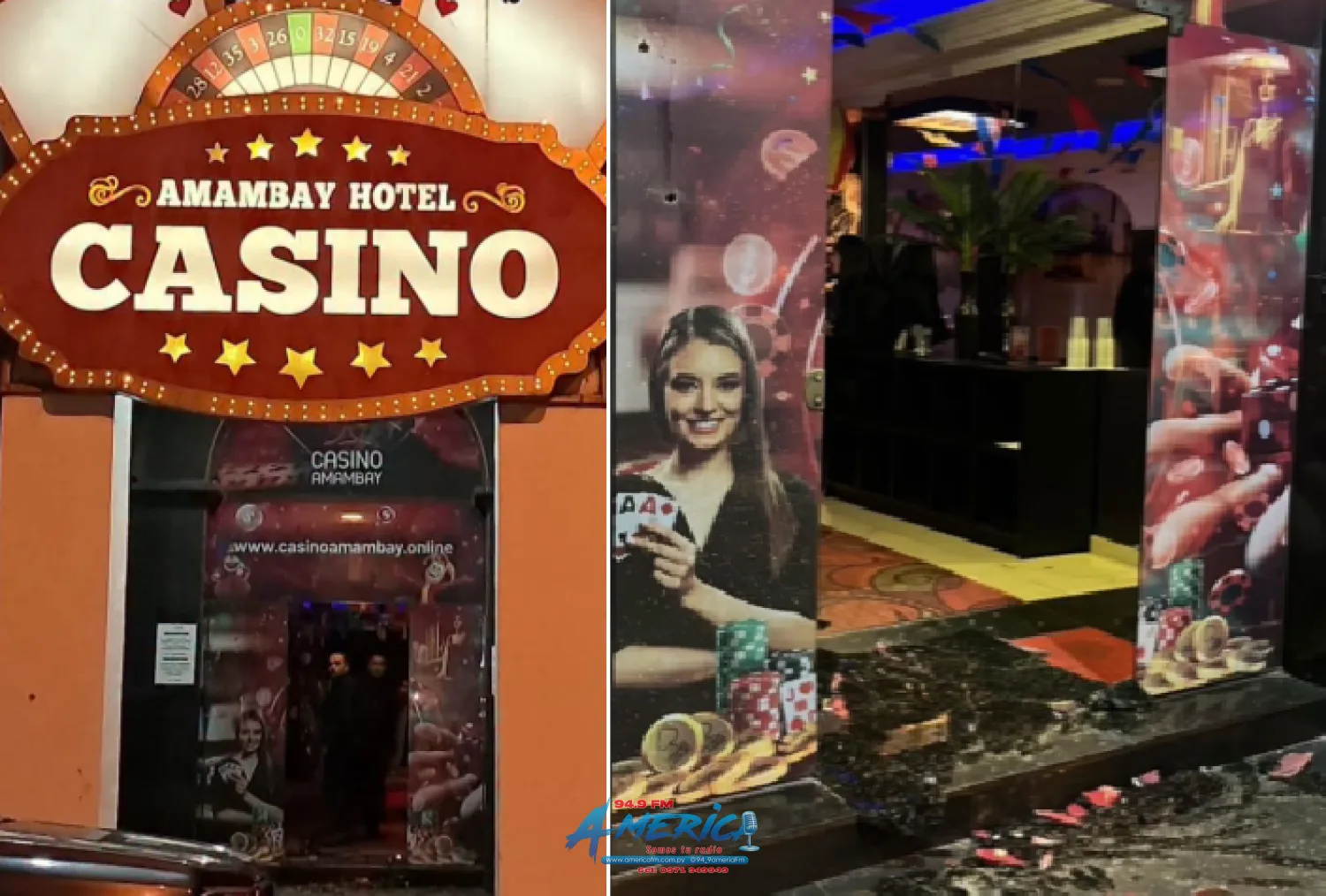 Atacan a tiros el Casino Amambay tras discusión en el interior del local