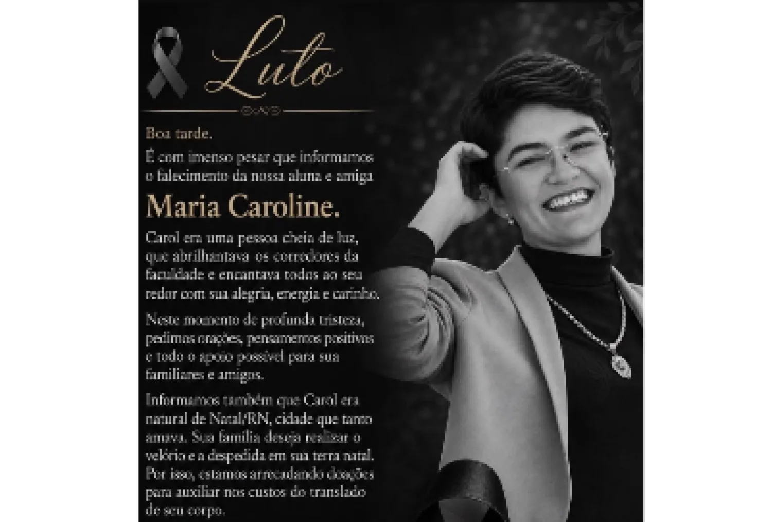 Muere estudiante de medicina tras varios días internada por un accidente de tránsito en Ponta Porã