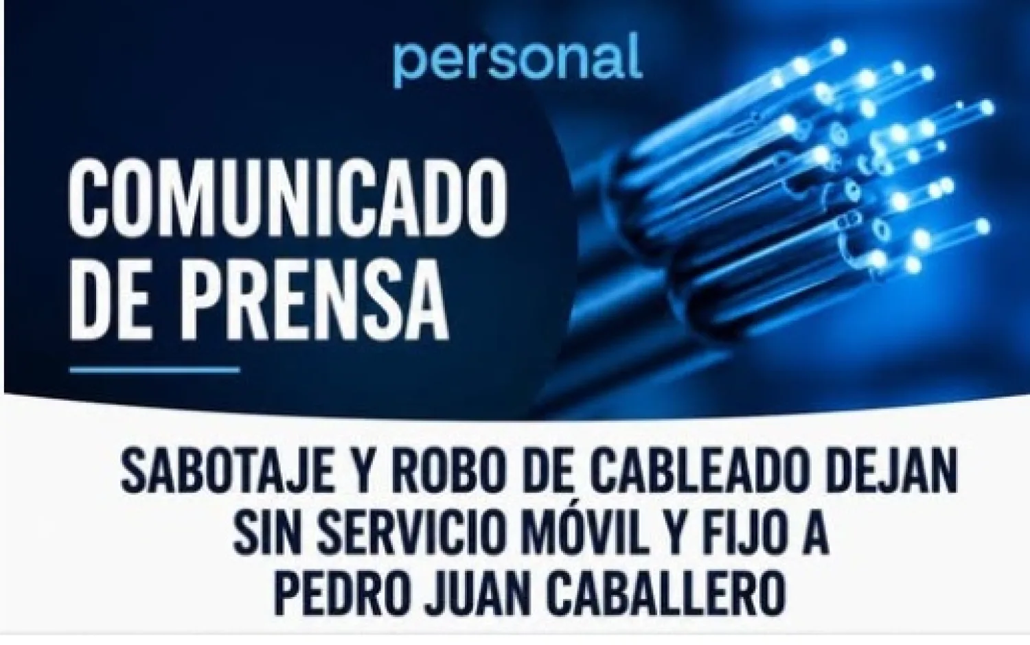 Sabotaje y robo deja  sin servicio de telefonía móvil e  internet
