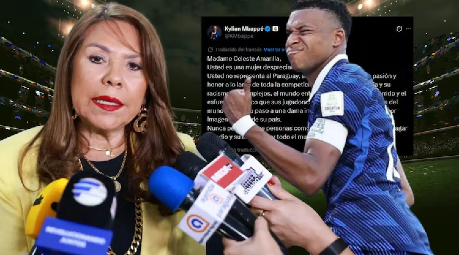 Escándalo mundial: Mbappé responde a Celeste Amarilla por dichos racistas