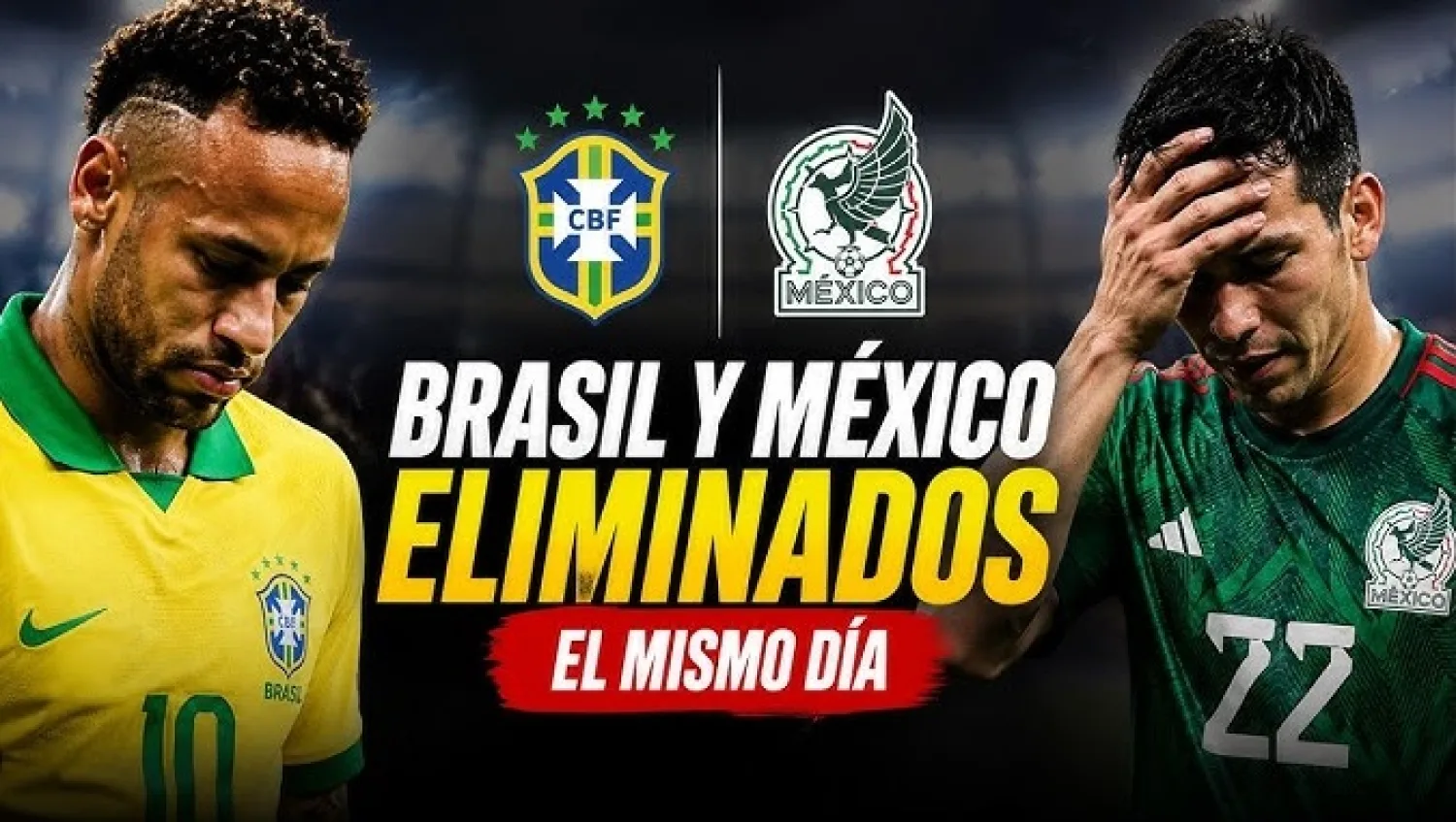 Terremoto en el fútbol tras la eliminación de Brasil y México