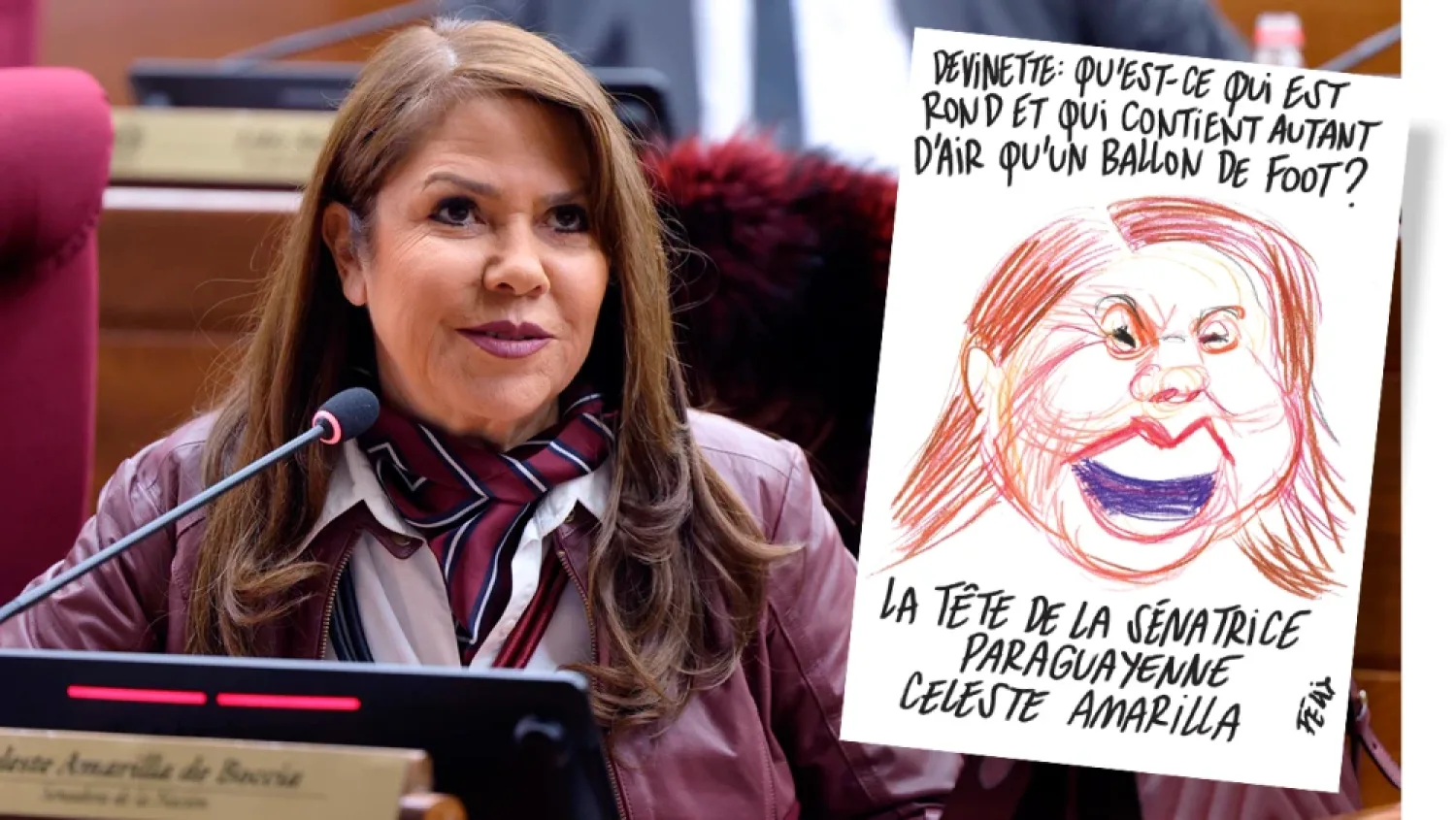 ESCÁNDALO INTERNACIONAL: La revista satírica francesa Charlie Hebdo se burla de la senadora Celeste Amarilla