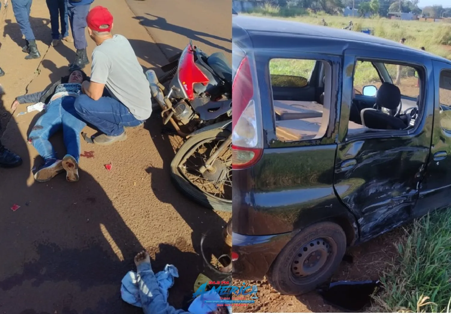 Crítica situación de un niño de 5 años tras sufrir un grave accidente de tránsito en la Ruta PY05