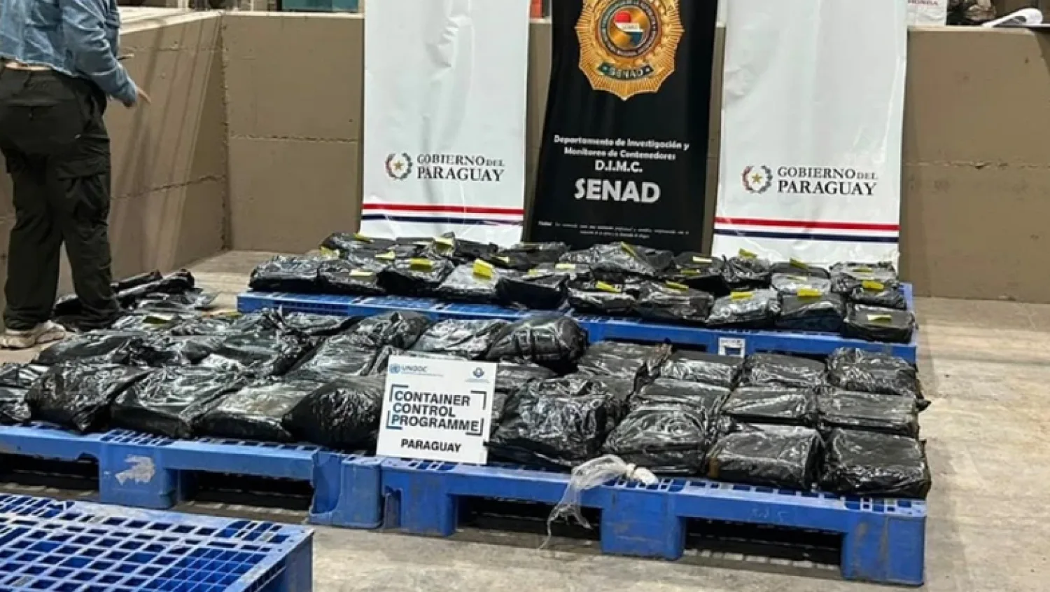 Incautan 311 kilos de marihuana premium en el Puerto de Villeta