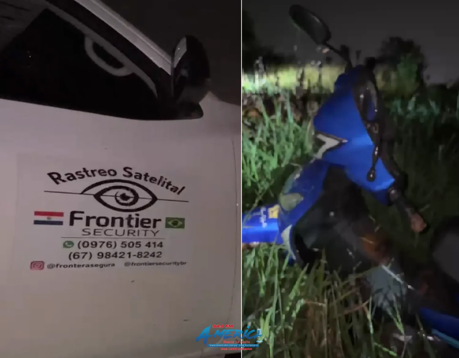 Sistema de rastreo satelital "Frontier Security" permite la recuperación de motocicleta robada e incautación de evidencias