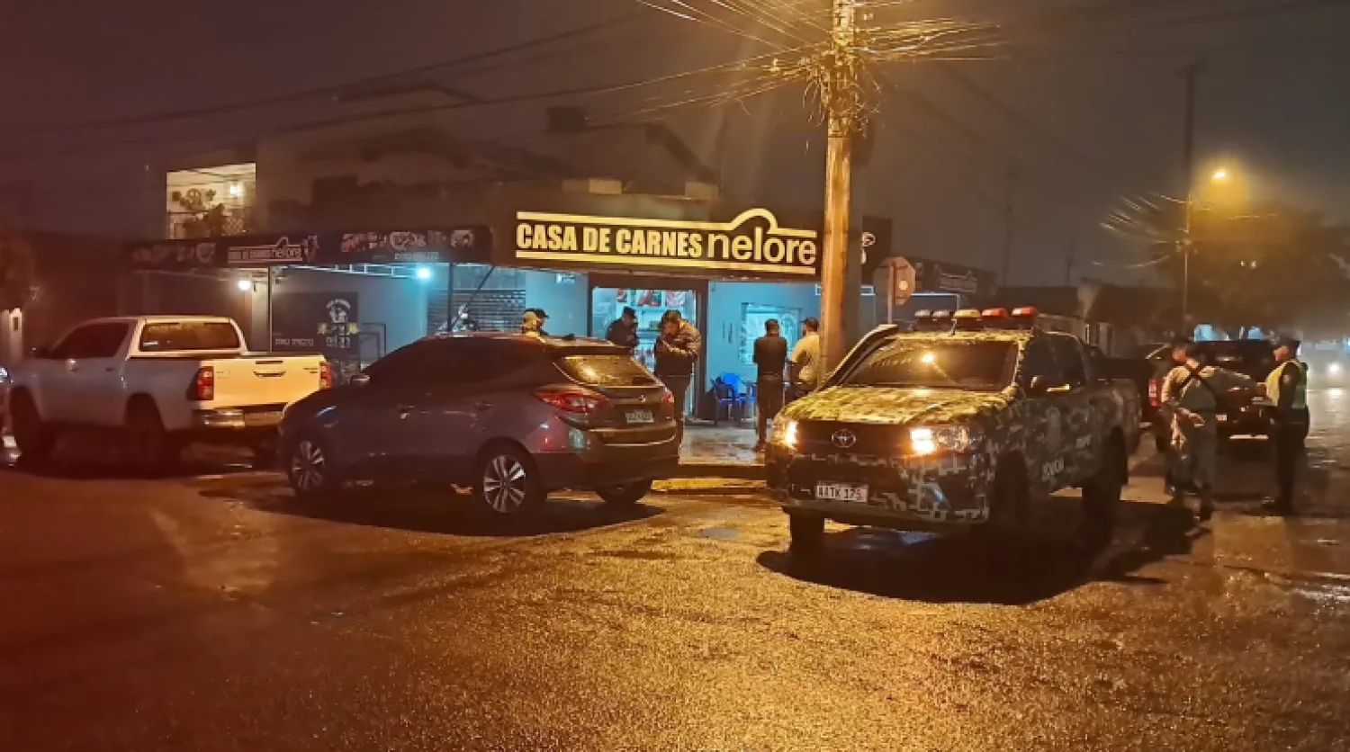 Allanamiento en carnicería: Tres aprehendidos, 43 panes de cocaína y otras evidencias incautadas