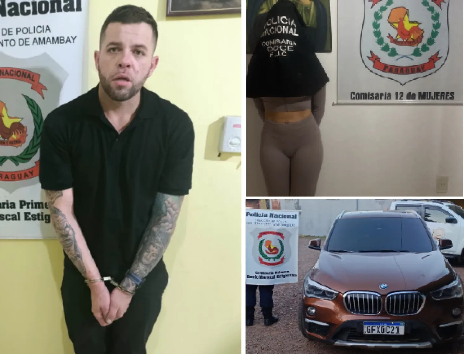 Líder de facción criminal brasileña es detenido en Pedro Juan Caballero a bordo de un BMW blindado