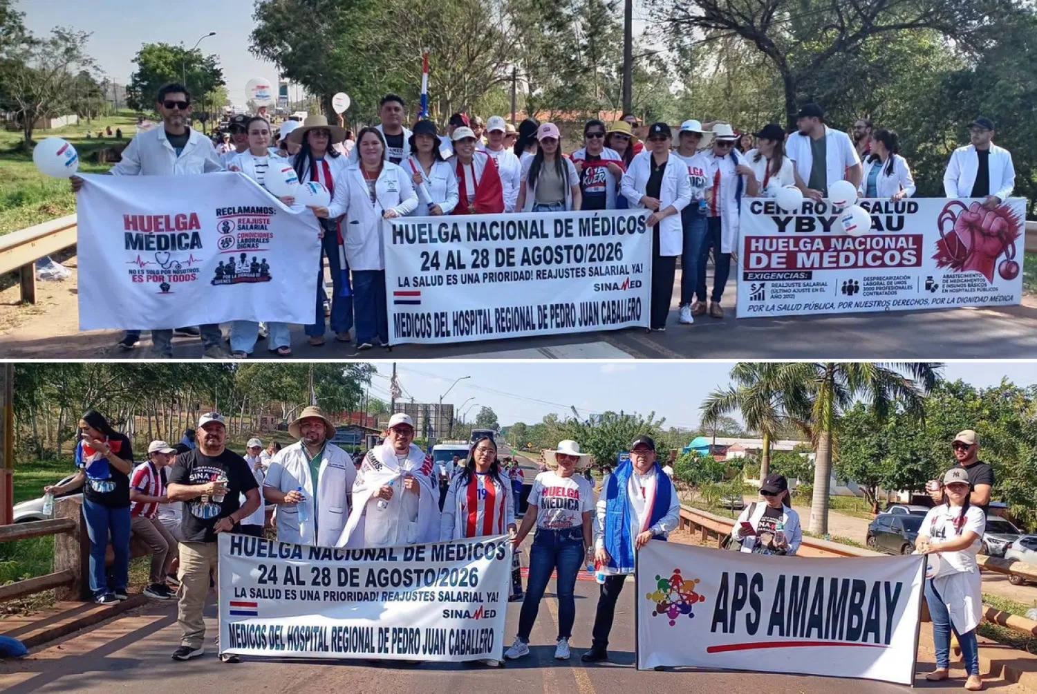 Médico cuestiona duramente a la gobernadora Liz Meza en quinto día de huelga en Yby Yaú