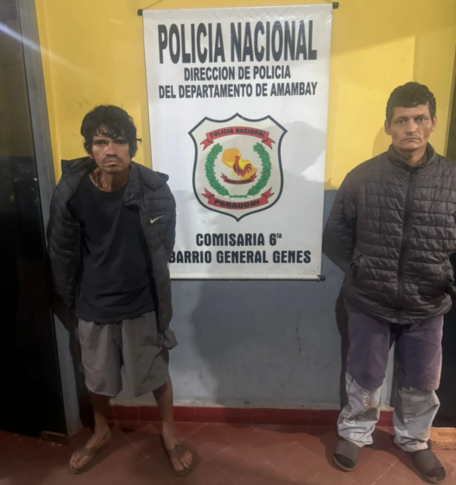 Policía detiene a dos sospechosos con frondosos antecedentes y recupera objetos hurtados en la Fracción El Mangal