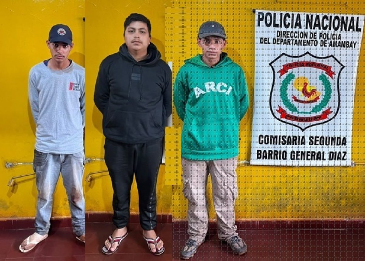 Aprehensión de sospechosos por robo agravado y recuperación de objeto robado