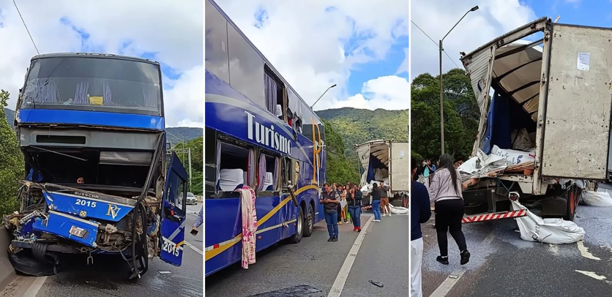 Susto y milagro en las rutas: Ómnibus de estudiantes paraguayos sufre un accidente rumbo a Brasil