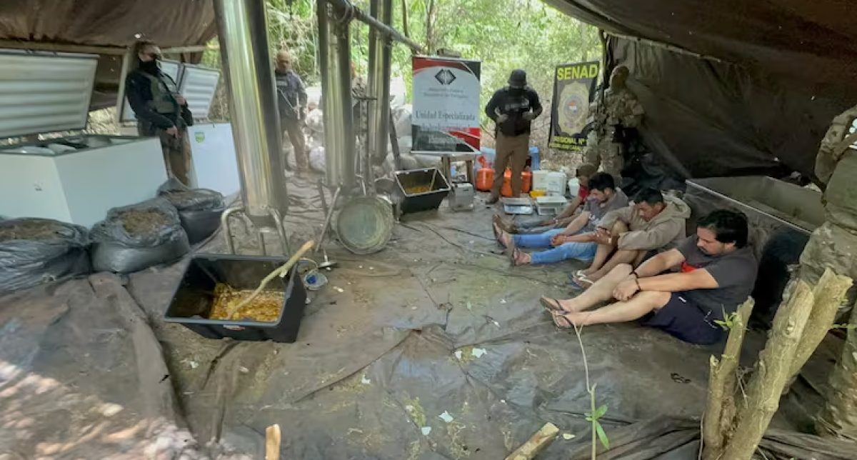 Operativos de la SENAD en Amambay: Incautan más de 4 toneladas de marihuana y detienen a cinco personas