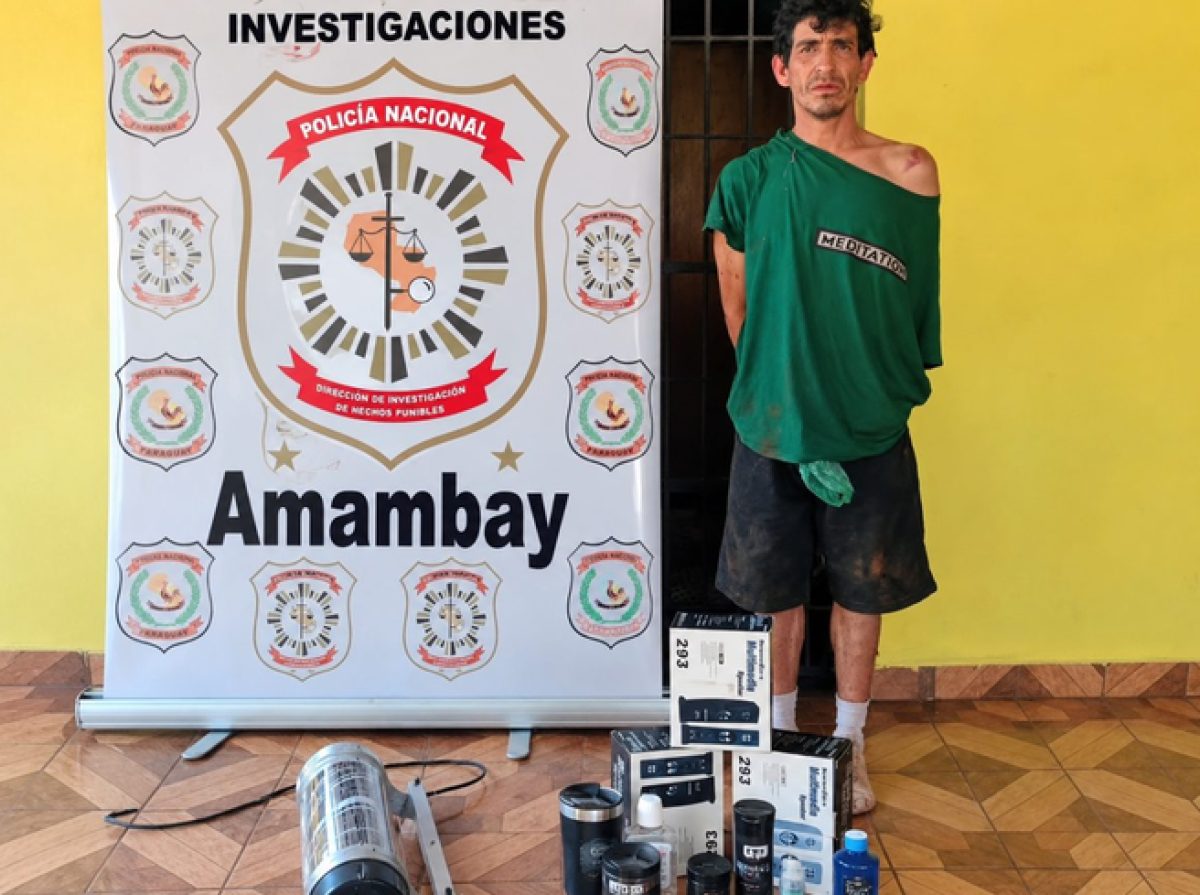 Cae sospechoso de hurto agravado y recuperan evidencias en el barrio San Juan Neumann
