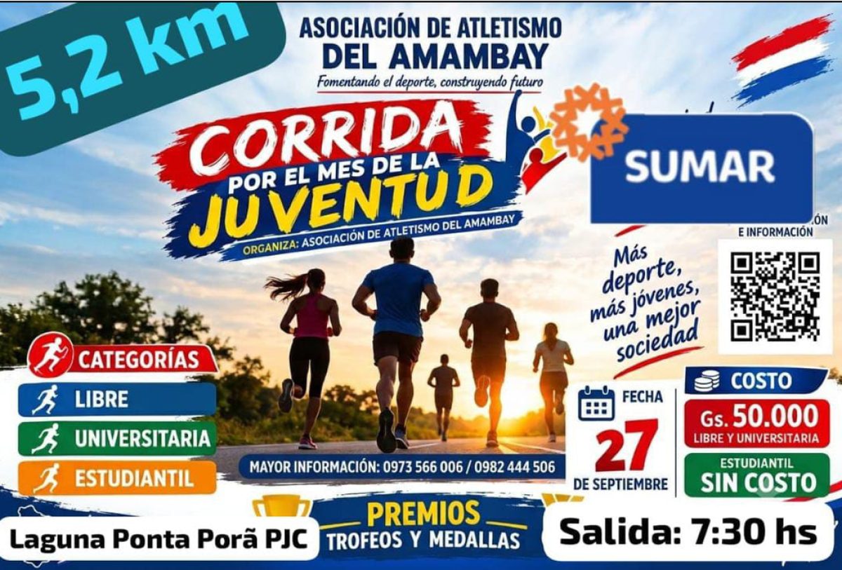 Todo listo para la “Corrida por la Juventud – SUMAR”