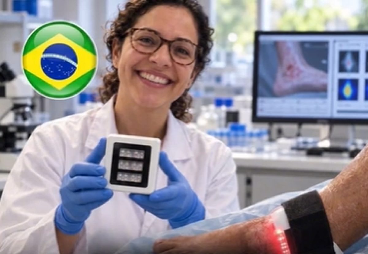 Científica brasileña crea “Rapha”, un innovador dispositivo para cicatrizar heridas del pie diabético