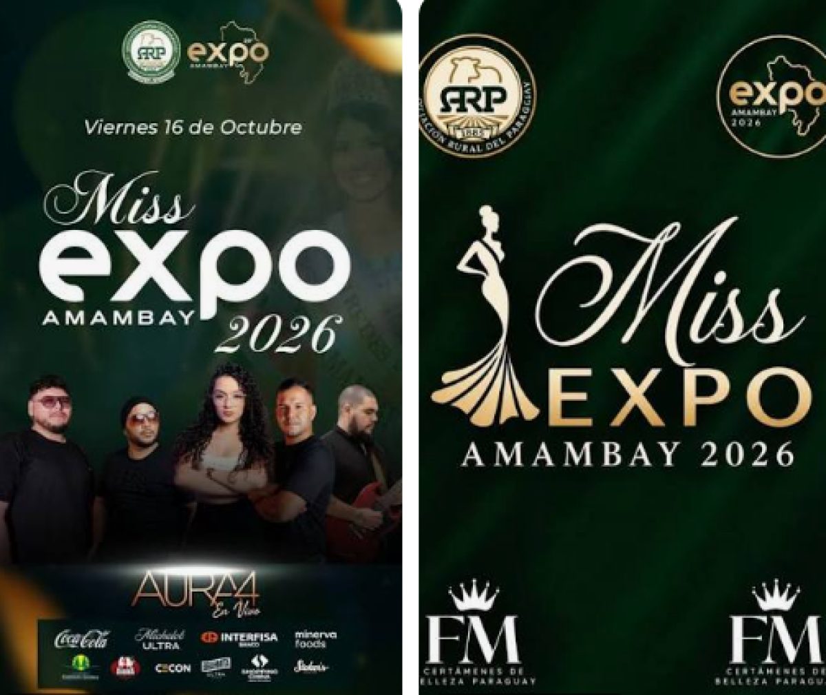 Esta noche eligen a la nueva Miss Expo Amambay 2026