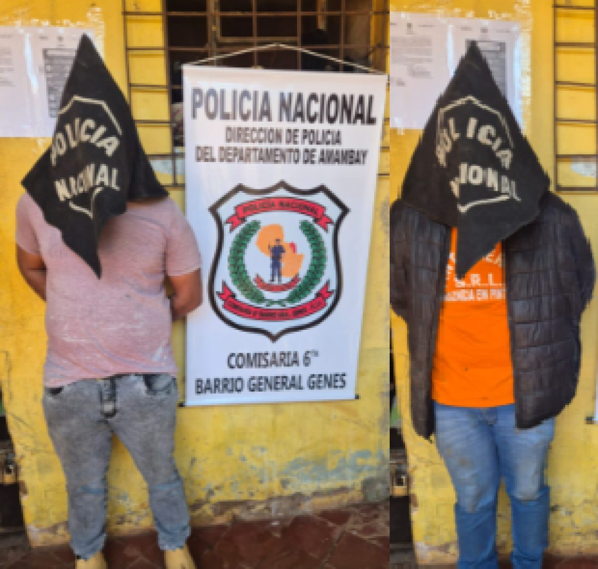 Aprehenden a dos hombres tras amenazar de muerte a policías, oponer resistencia y dañar patrullera